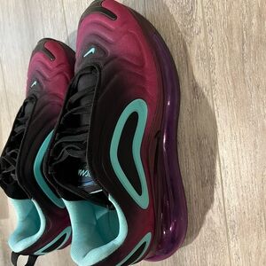Nike Women's Sneakers in Black, Purple, and Teal